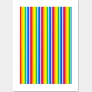 Rainbow Stripe Pattern Posters and Art